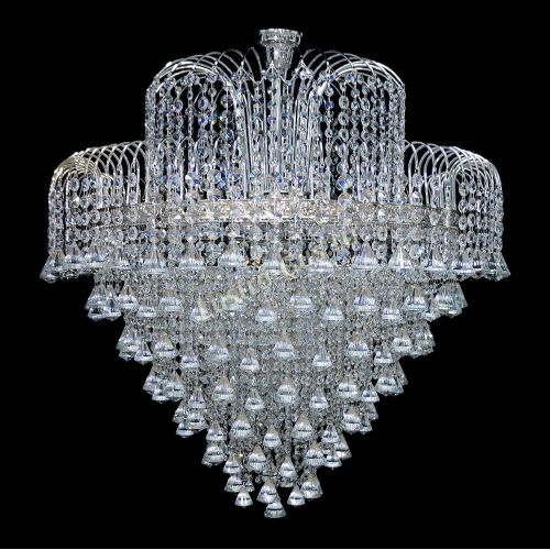 Люстра Агата №15 Конус в Новосибирске Гусь Хрустальный