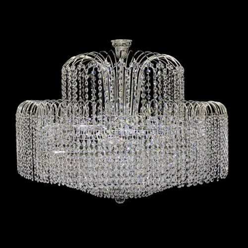 Люстра Агата №15 оптикон подвесная в Новосибирске Гусь Хрустальный