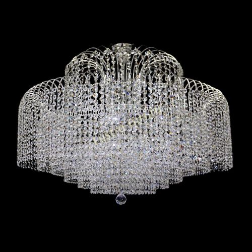 Люстра Агата №15 оптикон подвесная в Новосибирске Гусь Хрустальный