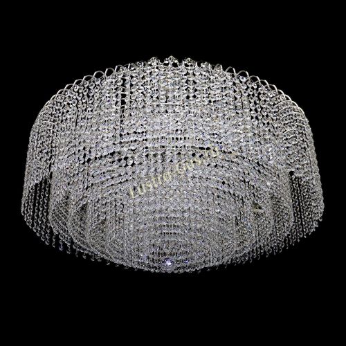 Люстра Агата №15 оптикон подвесная в Новосибирске Гусь Хрустальный