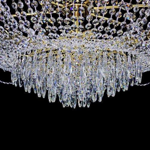 Люстра Хрустальный Каскад №12 Королевский в Новосибирске Гусь Хрустальный