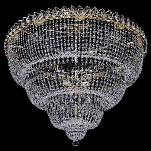 Люстра Хрустальный Каскад №17 3 яруса в Новосибирске Гусь Хрустальный