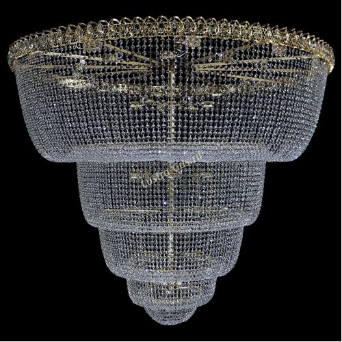 Люстра Хрустальный Каскад №48 5 ярусов в Новосибирске Гусь Хрустальный