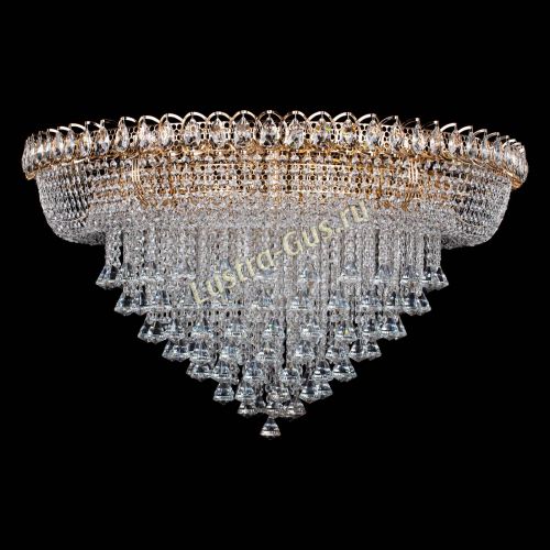 Люстра Кольцо Пирамида Конус 1000 мм в Новосибирске Гусь Хрустальный