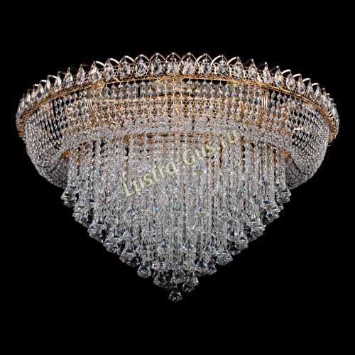 Люстра Кольцо Пирамида Конус 1000 мм в Новосибирске Гусь Хрустальный