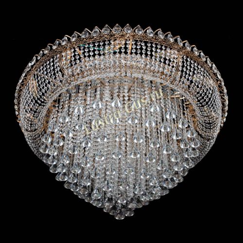 Люстра Кольцо Пирамида Конус 1000 мм в Новосибирске Гусь Хрустальный