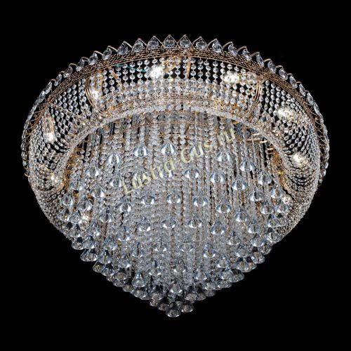 Люстра Кольцо Пирамида Конус 1000 мм в Новосибирске Гусь Хрустальный