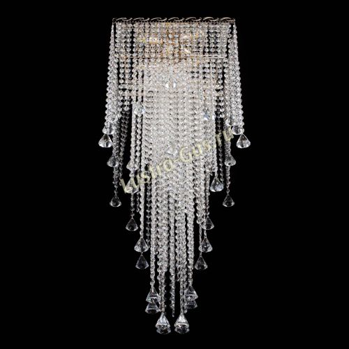 Люстра Квадрат Водопад с конусами в Новосибирске Гусь Хрустальный