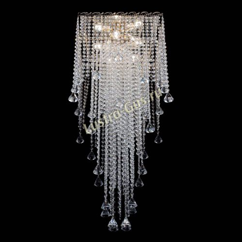 Люстра Квадрат Водопад с конусами в Новосибирске Гусь Хрустальный