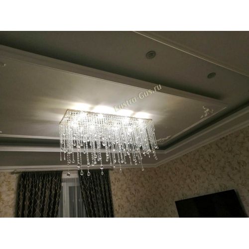 Люстра Прямоугольник №2 в Новосибирске Гусь Хрустальный