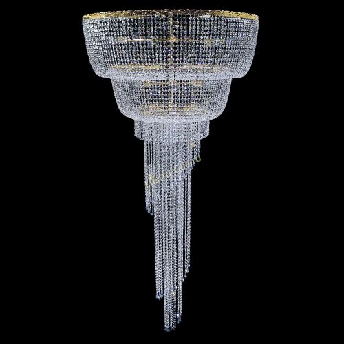 Люстра Винтаж Каскад №16 в Новосибирске Гусь Хрустальный