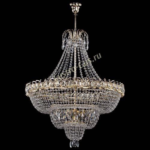 Люстра Водопад с подвесом №11 в Новосибирске Гусь Хрустальный