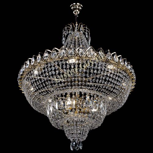 Люстра Водопад с подвесом №11 в Новосибирске Гусь Хрустальный