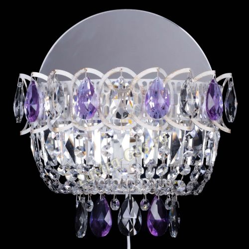 Бра Астра Фиолетовая белая в Новосибирске Гусь Хрустальный