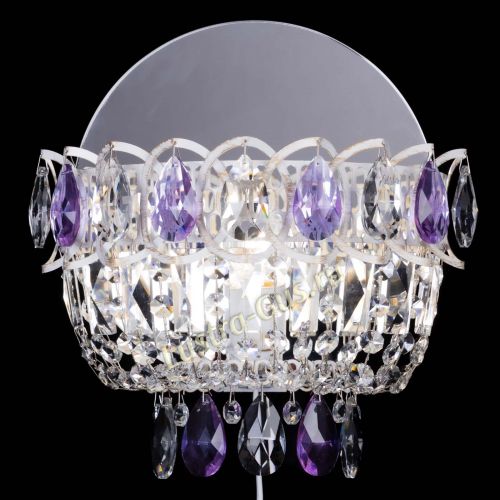 Бра Астра Фиолетовая белая в Новосибирске Гусь Хрустальный