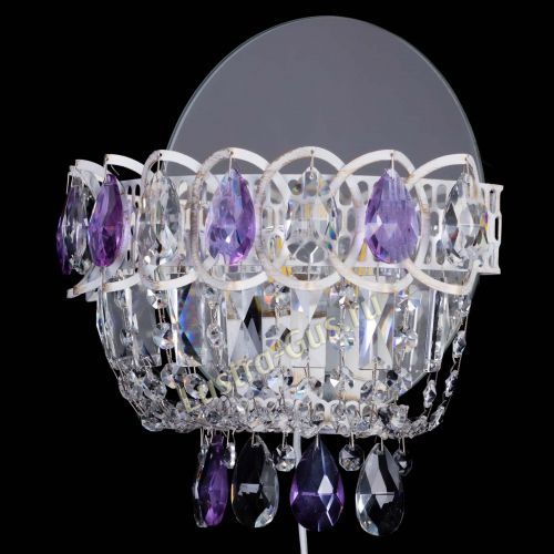 Бра Астра Фиолетовая белая в Новосибирске Гусь Хрустальный