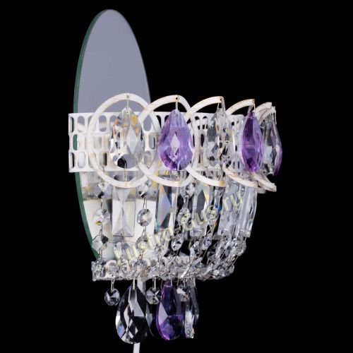 Бра Астра Фиолетовая белая в Новосибирске Гусь Хрустальный