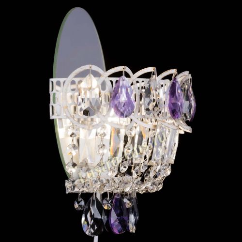 Бра Астра Фиолетовая белая в Новосибирске Гусь Хрустальный