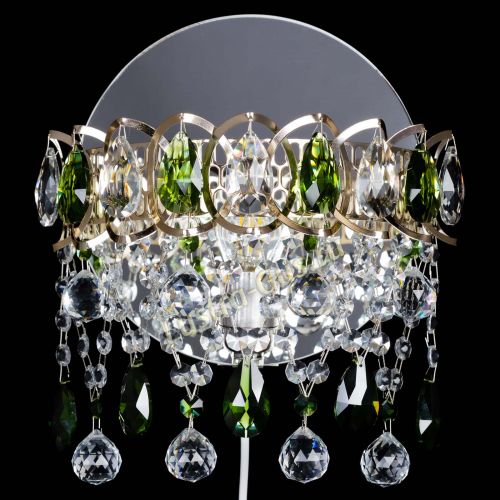 Бра Астра Паутинка зеленая в Новосибирске Гусь Хрустальный