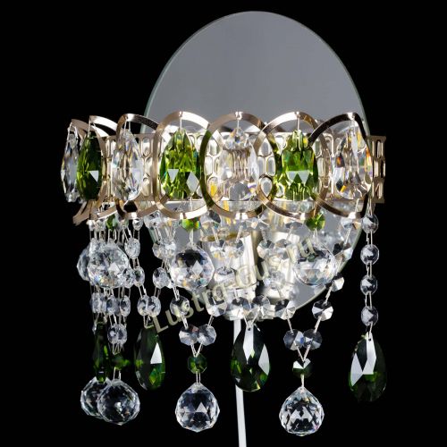 Бра Астра Паутинка зеленая в Новосибирске Гусь Хрустальный