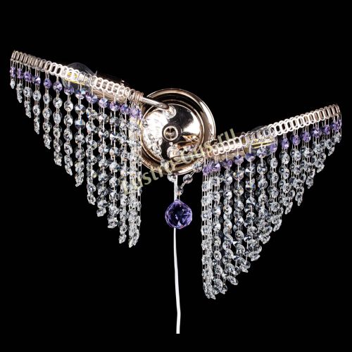 Бра Бутоны №2 фиолетовая в Новосибирске Гусь Хрустальный