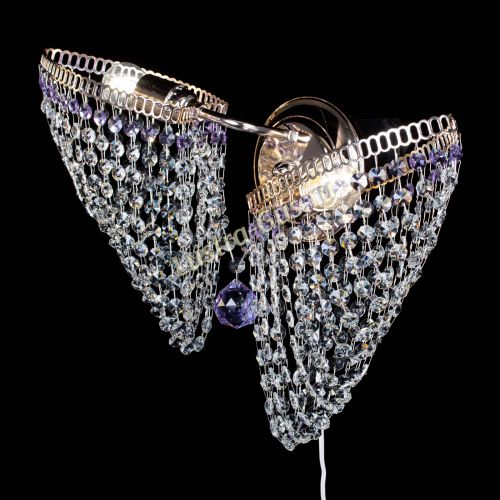 Бра Бутоны №2 фиолетовая в Новосибирске Гусь Хрустальный