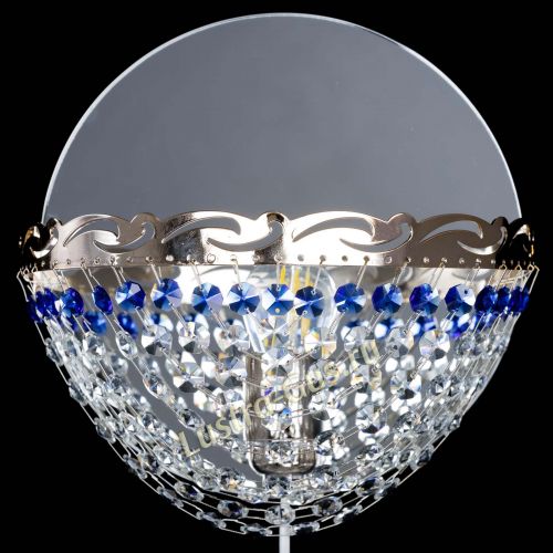 Бра Диана синяя в Новосибирске Гусь Хрустальный