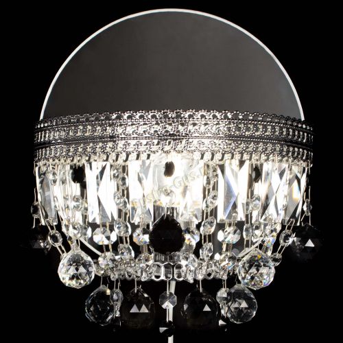 Бра Флоренция шар черная в Новосибирске Гусь Хрустальный