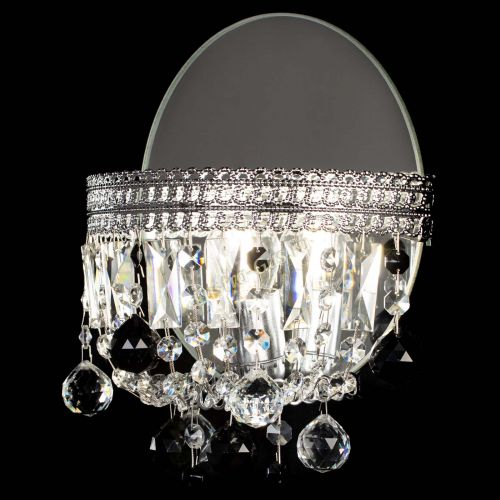 Бра Флоренция шар черная в Новосибирске Гусь Хрустальный