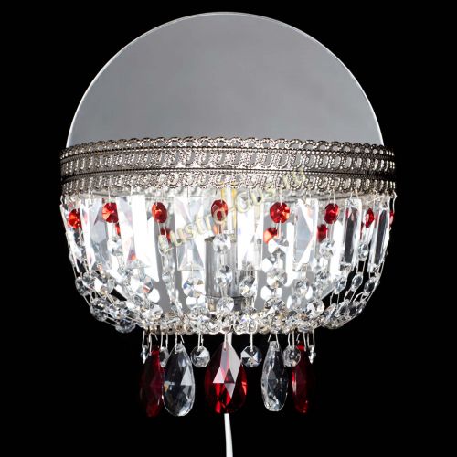 Бра Флоренция журавлик красная в Новосибирске Гусь Хрустальный