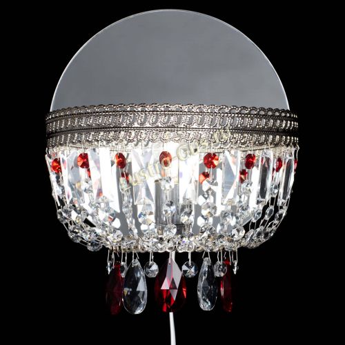 Бра Флоренция журавлик красная в Новосибирске Гусь Хрустальный