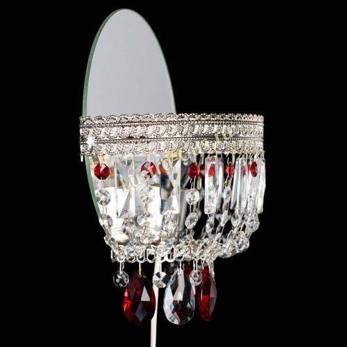 Бра Флоренция журавлик красная в Новосибирске Гусь Хрустальный