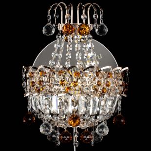 Бра из хрусталя Ника шар чайная