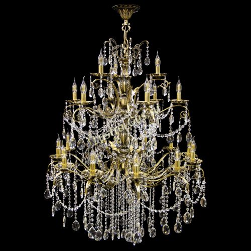 Люстра бронзовая Афина №21 в Новосибирске Гусь Хрустальный