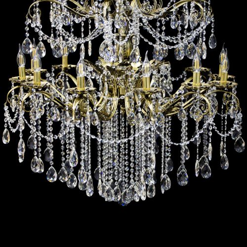 Люстра бронзовая Афина №21 в Новосибирске Гусь Хрустальный