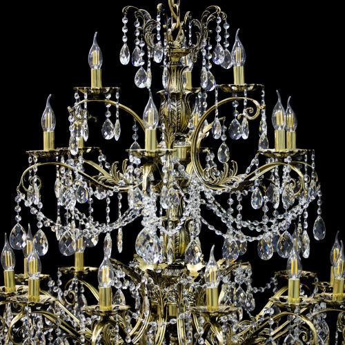 Люстра бронзовая Афина №21 в Новосибирске Гусь Хрустальный