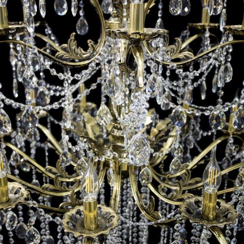 Люстра бронзовая Афина №21 в Новосибирске Гусь Хрустальный