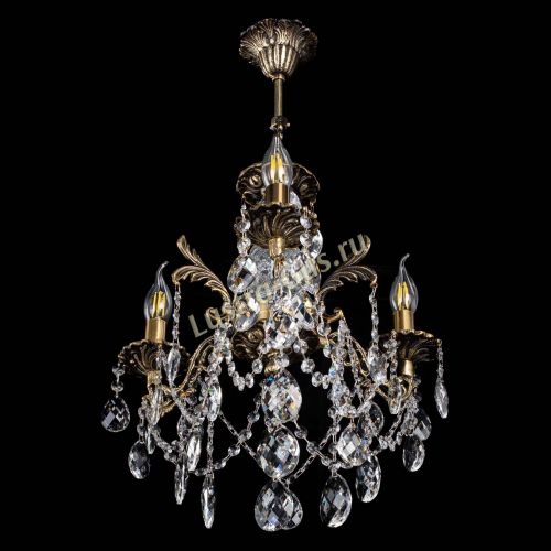 Люстра бронзовая Алфея №3/1 Баден в Новосибирске Гусь Хрустальный