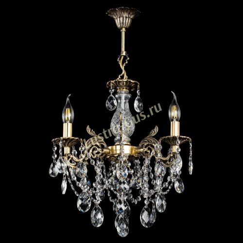 Люстра бронзовая Алфея №3/1 Баден в Новосибирске Гусь Хрустальный