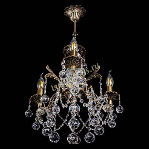 Люстра бронзовая Алфея №3/1 Шар в Новосибирске Гусь Хрустальный