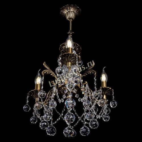 Люстра бронзовая Алфея №3/1 Шар в Новосибирске Гусь Хрустальный