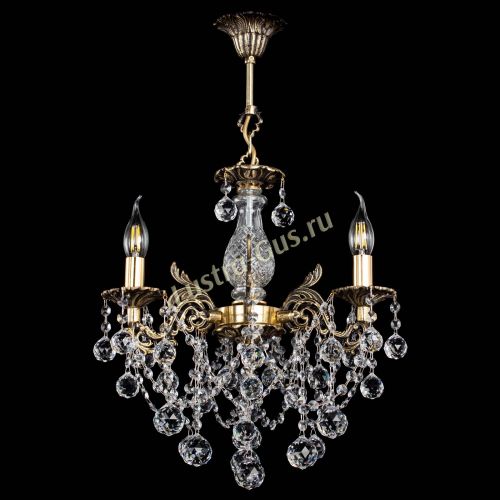 Люстра бронзовая Алфея №3/1 Шар в Новосибирске Гусь Хрустальный