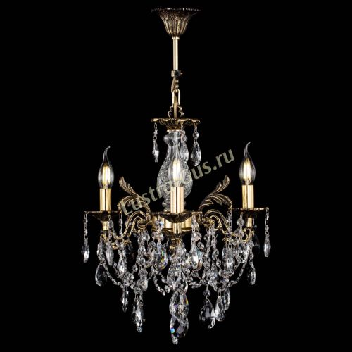 Люстра бронзовая Алфея №3/1 Журавлик в Новосибирске Гусь Хрустальный