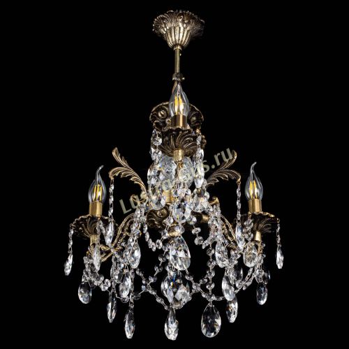 Люстра бронзовая Алфея №3/1 Журавлик в Новосибирске Гусь Хрустальный