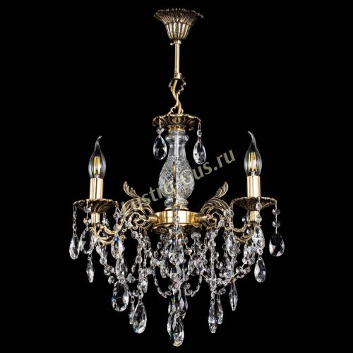 Люстра бронзовая Алфея №3/1 Журавлик в Новосибирске Гусь Хрустальный