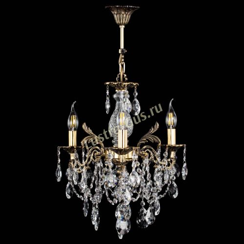 Люстра бронзовая Алфея №3/1 Звездочка в Новосибирске Гусь Хрустальный