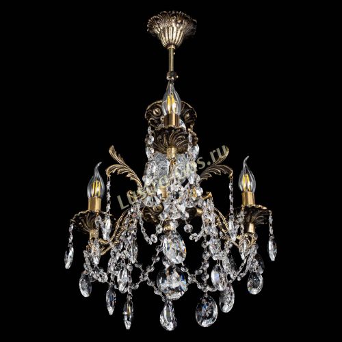 Люстра бронзовая Алфея №3/1 Звездочка в Новосибирске Гусь Хрустальный