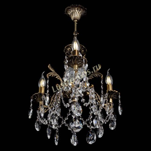 Люстра бронзовая Алфея №3/1 Звездочка в Новосибирске Гусь Хрустальный