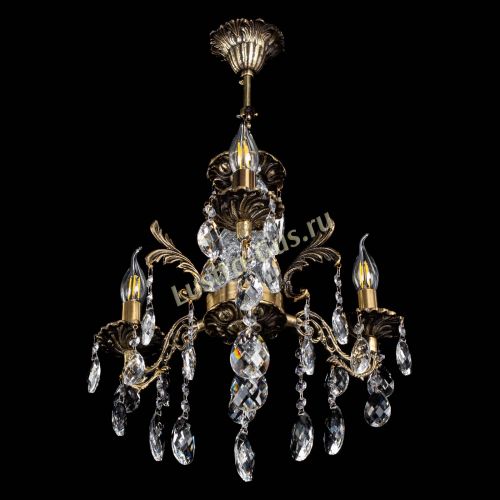 Люстра бронзовая Алфея №3/2 Баден в Новосибирске Гусь Хрустальный