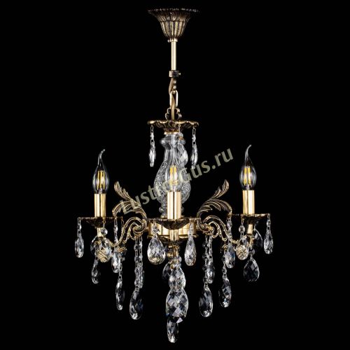 Люстра бронзовая Алфея №3/2 Баден в Новосибирске Гусь Хрустальный